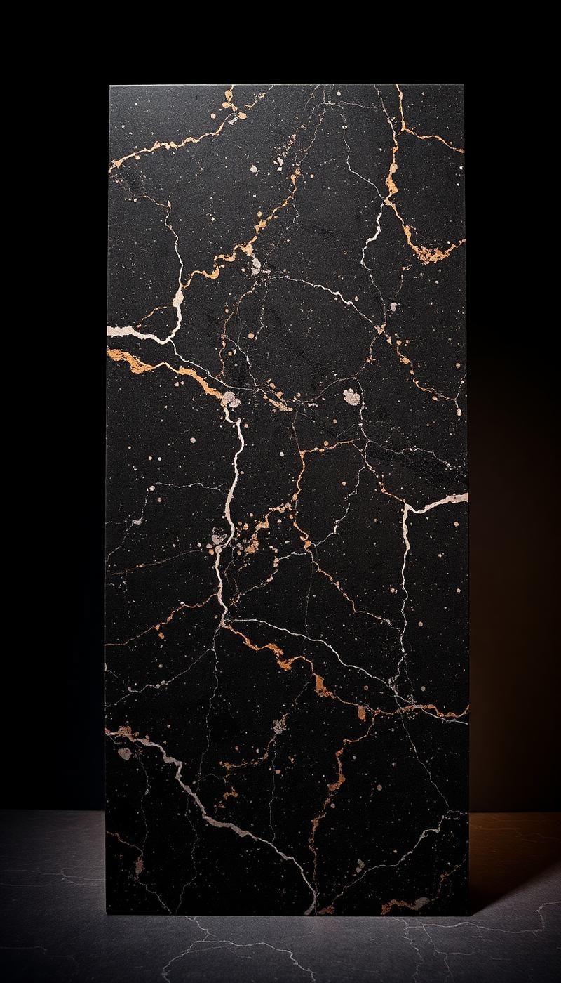Granito preto com veios